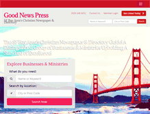 Tablet Screenshot of goodnewspress.us